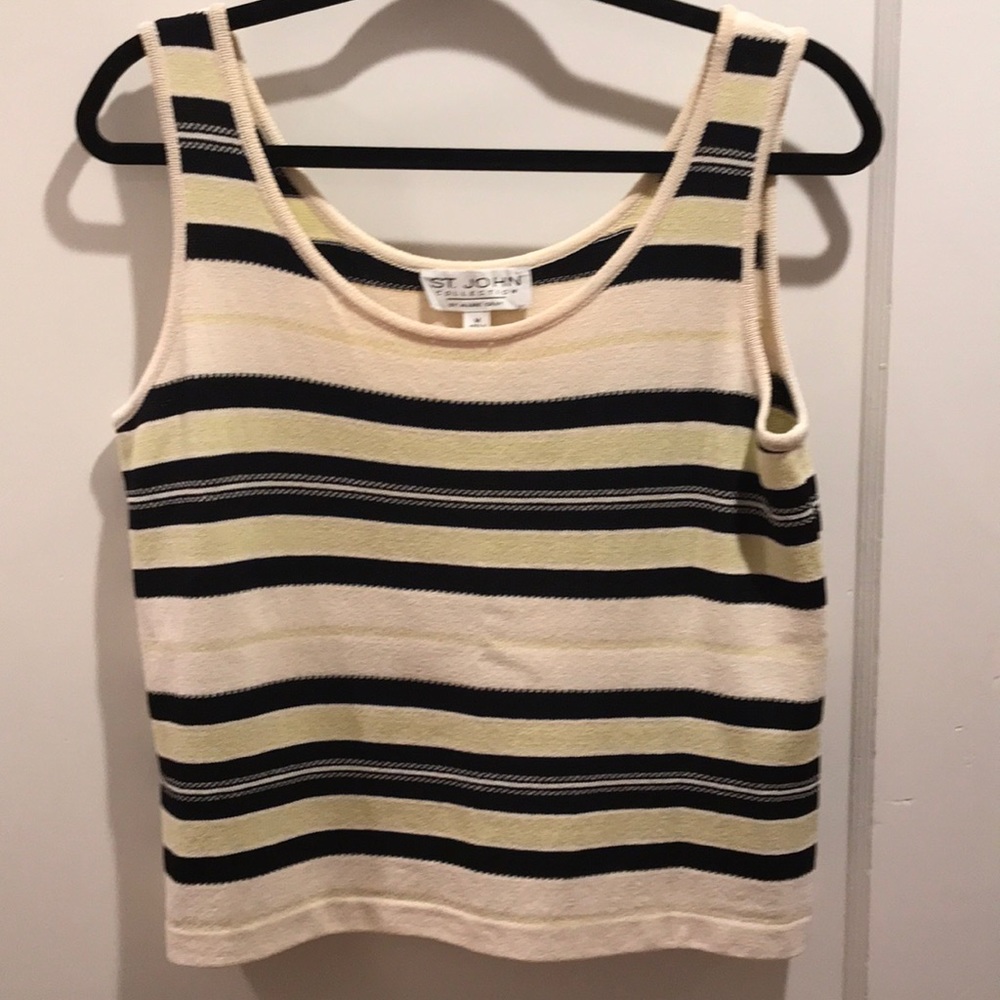 Cream and black striped shell
